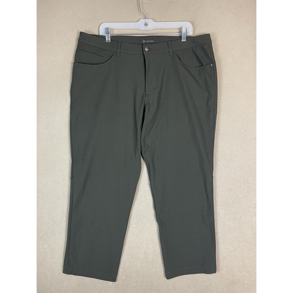Lululemon‎ Pants Mens 38 Green ABC Classic Fit Warpstreme 5 Pocket Performance